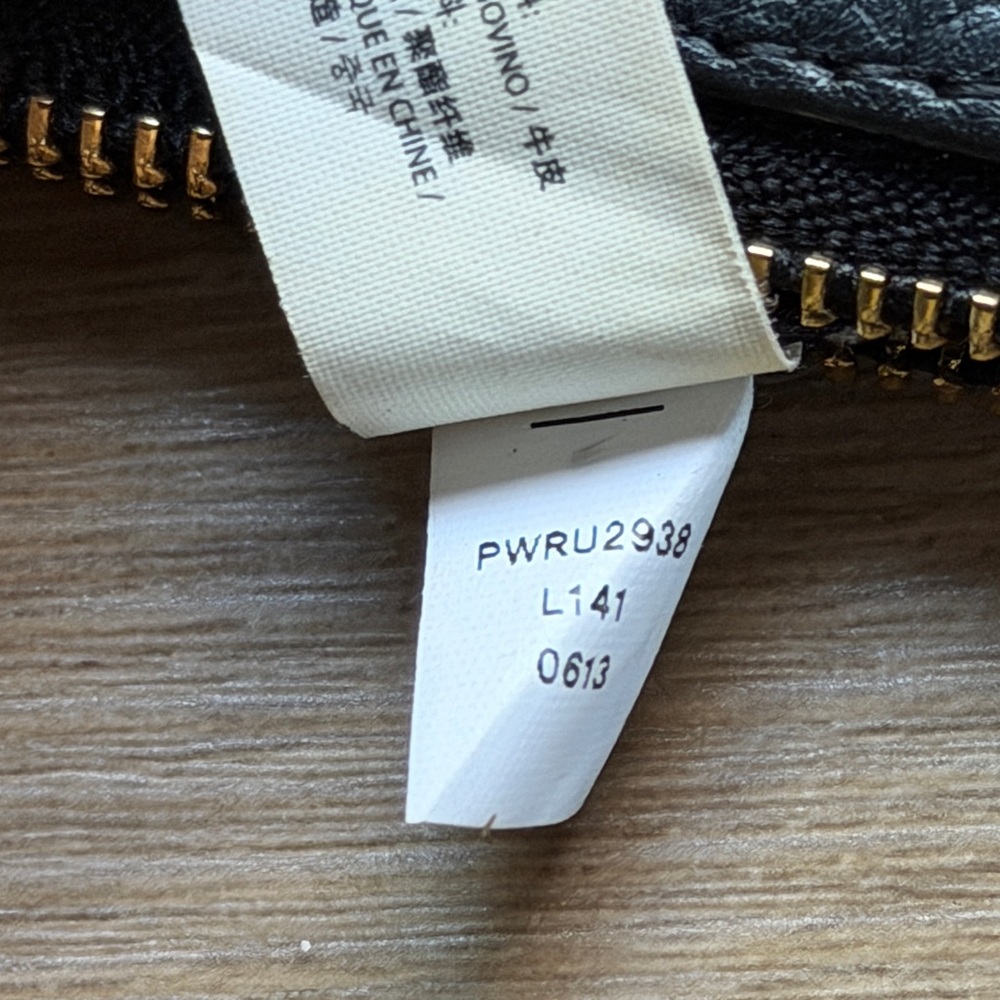 Kate Spade Black Leather Wristlet Pebbled 6.5x4” 2 Zip Compartments - Picture 11 of 13